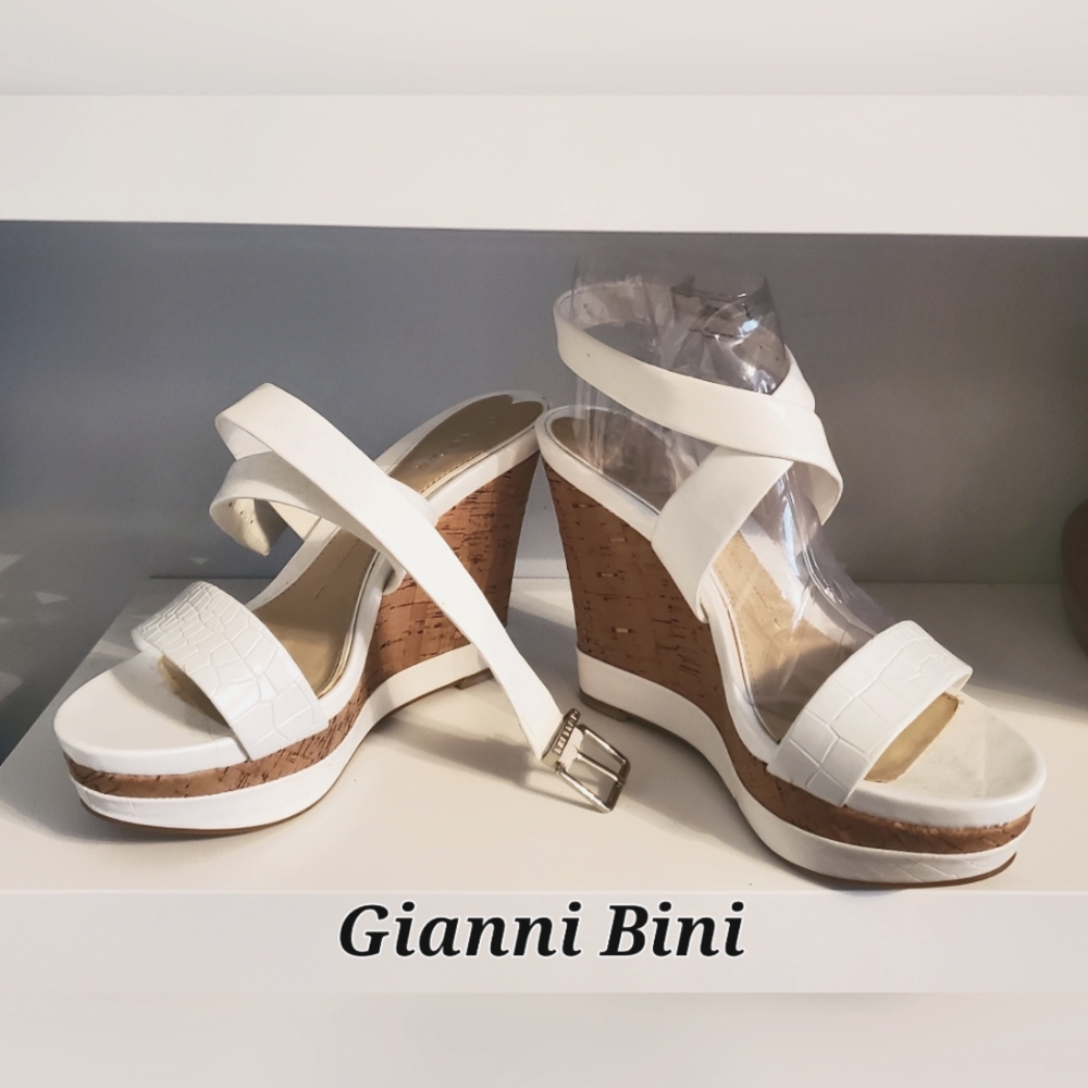 White wedge Heels